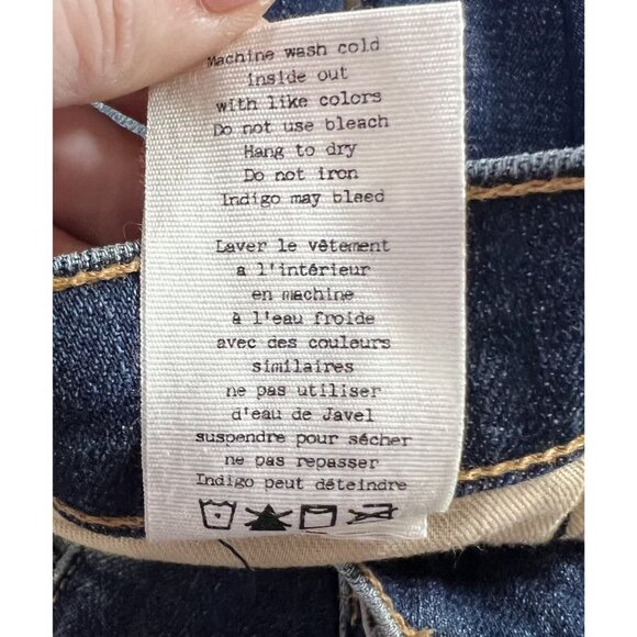 RAG & BONE Women Distressed Jeans 27 THE DRE BOYFRIEND Low Rise Blue - Picture 15 of 16